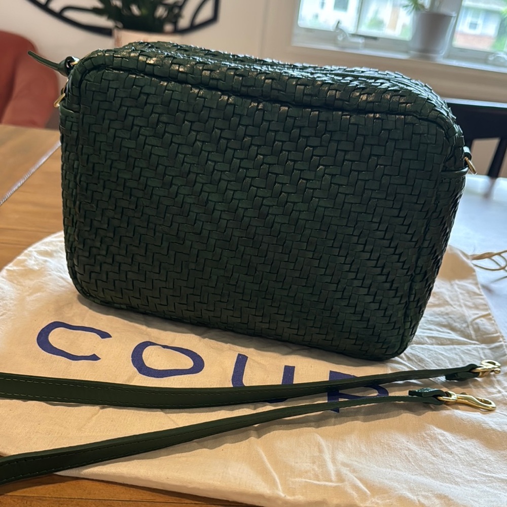 Clare V evergreen Woven Marisol